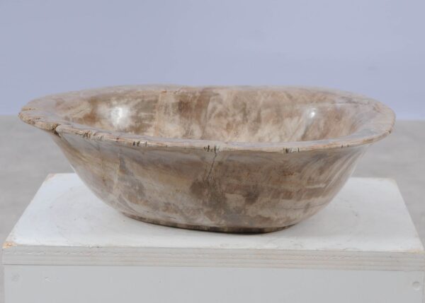 Bowl petrified wood 57016