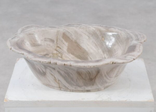 Bowl petrified wood 57017