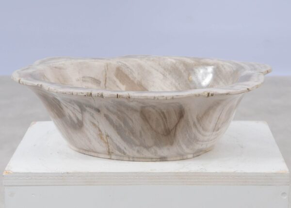 Bowl petrified wood 57017