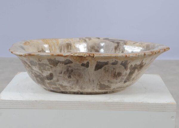 Bowl petrified wood 57018