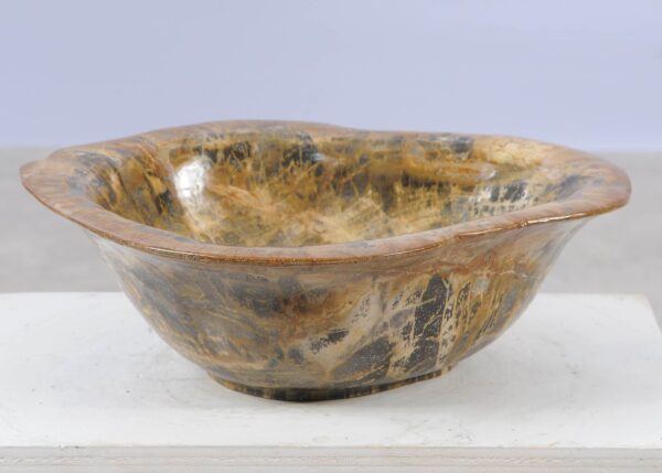 Bowl petrified wood 57022