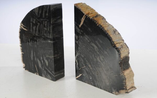 Bookends petrified wood 53376