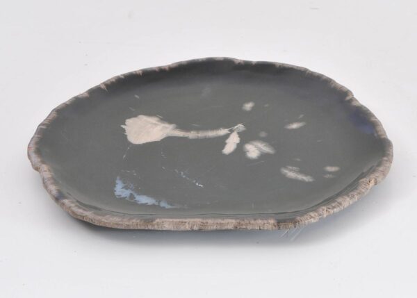 Plato madera petrificada 43072k