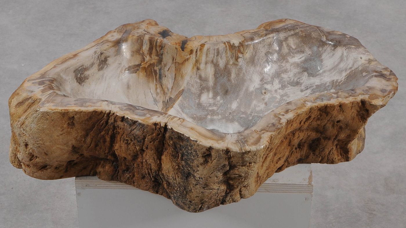 Wastafel versteend hout 56289 - Afbeelding 2