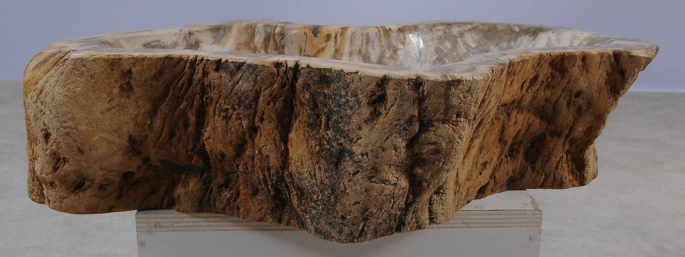 Wastafel versteend hout 56289 - Afbeelding 6