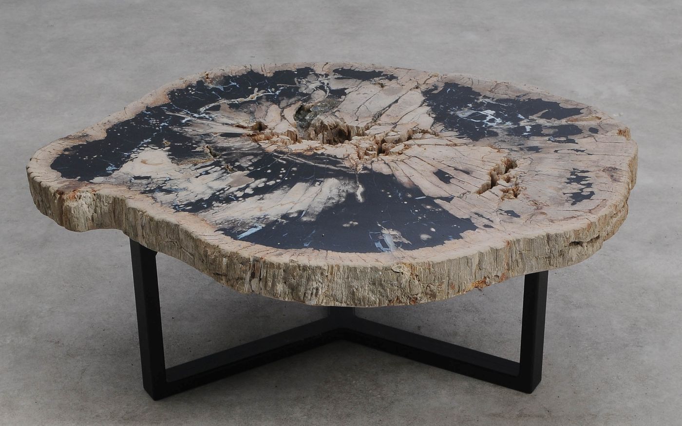 Salontafel versteend hout 60313 - Afbeelding 5