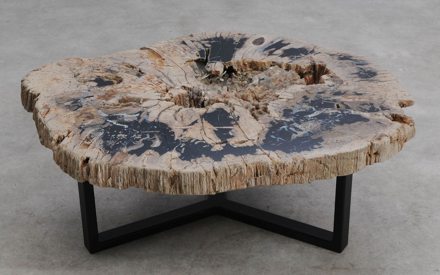 Salontafel versteend hout 60316 - Afbeelding 6