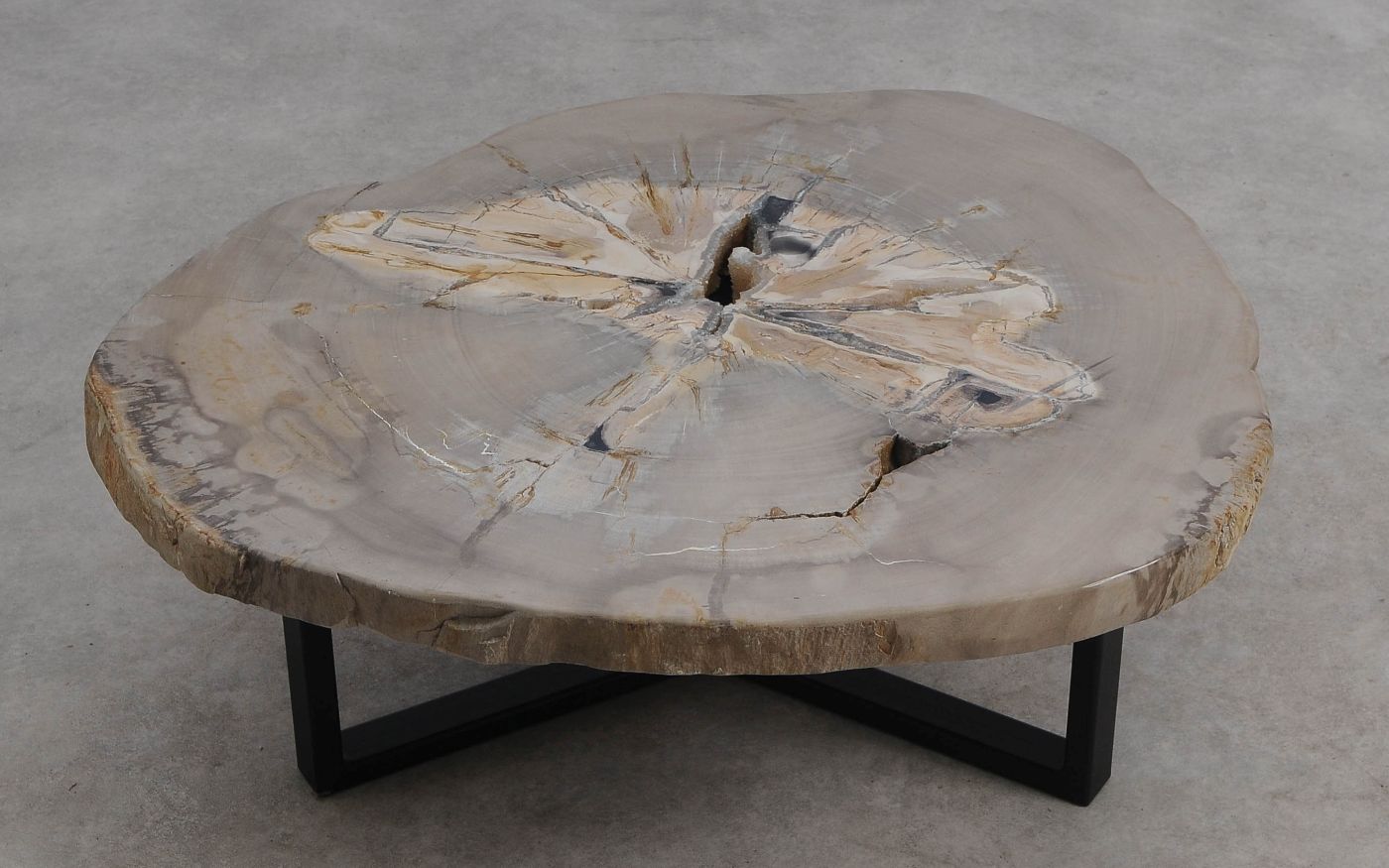 Salontafel versteend hout 60335 - Afbeelding 6