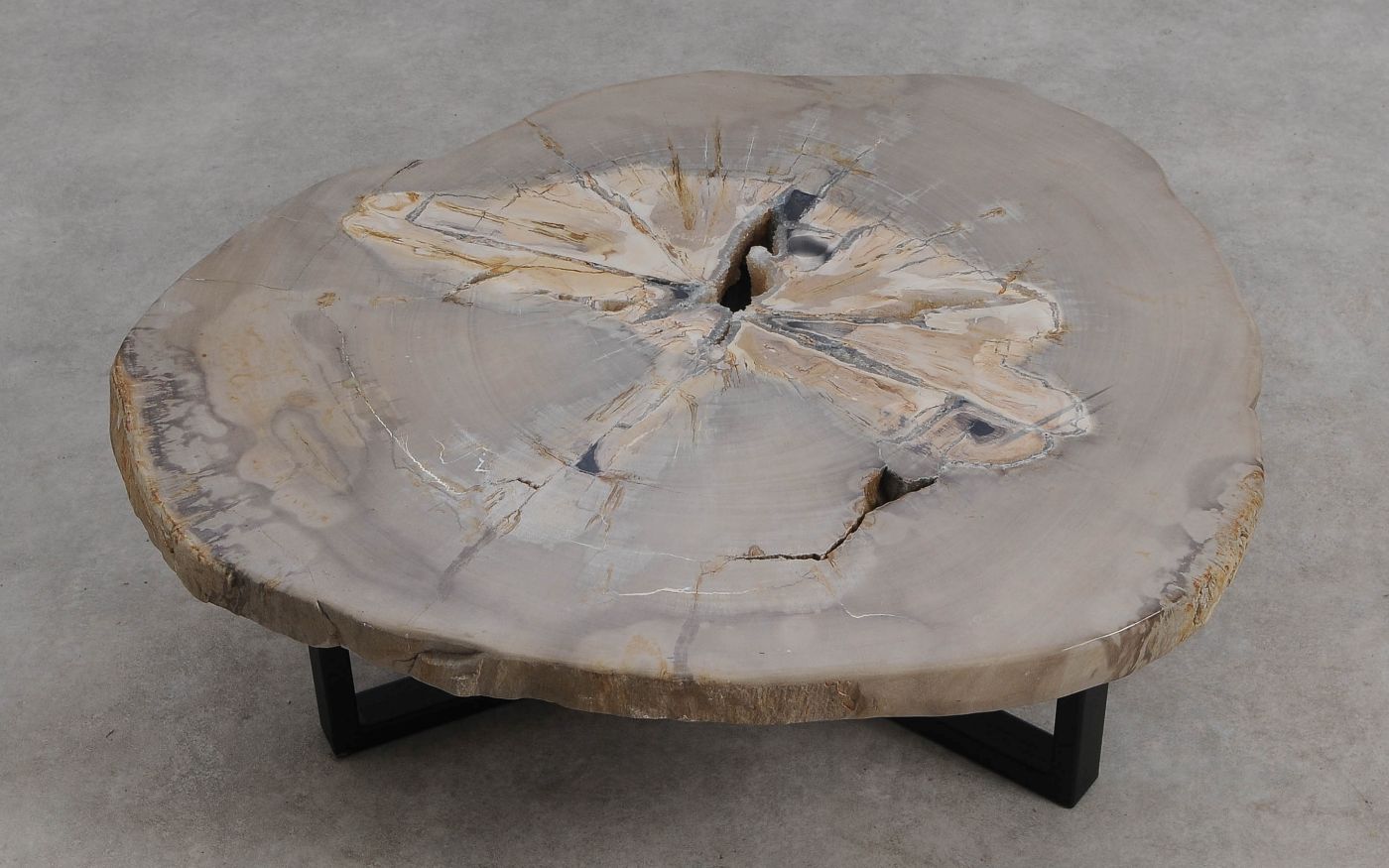 Salontafel versteend hout 60335 - Afbeelding 7