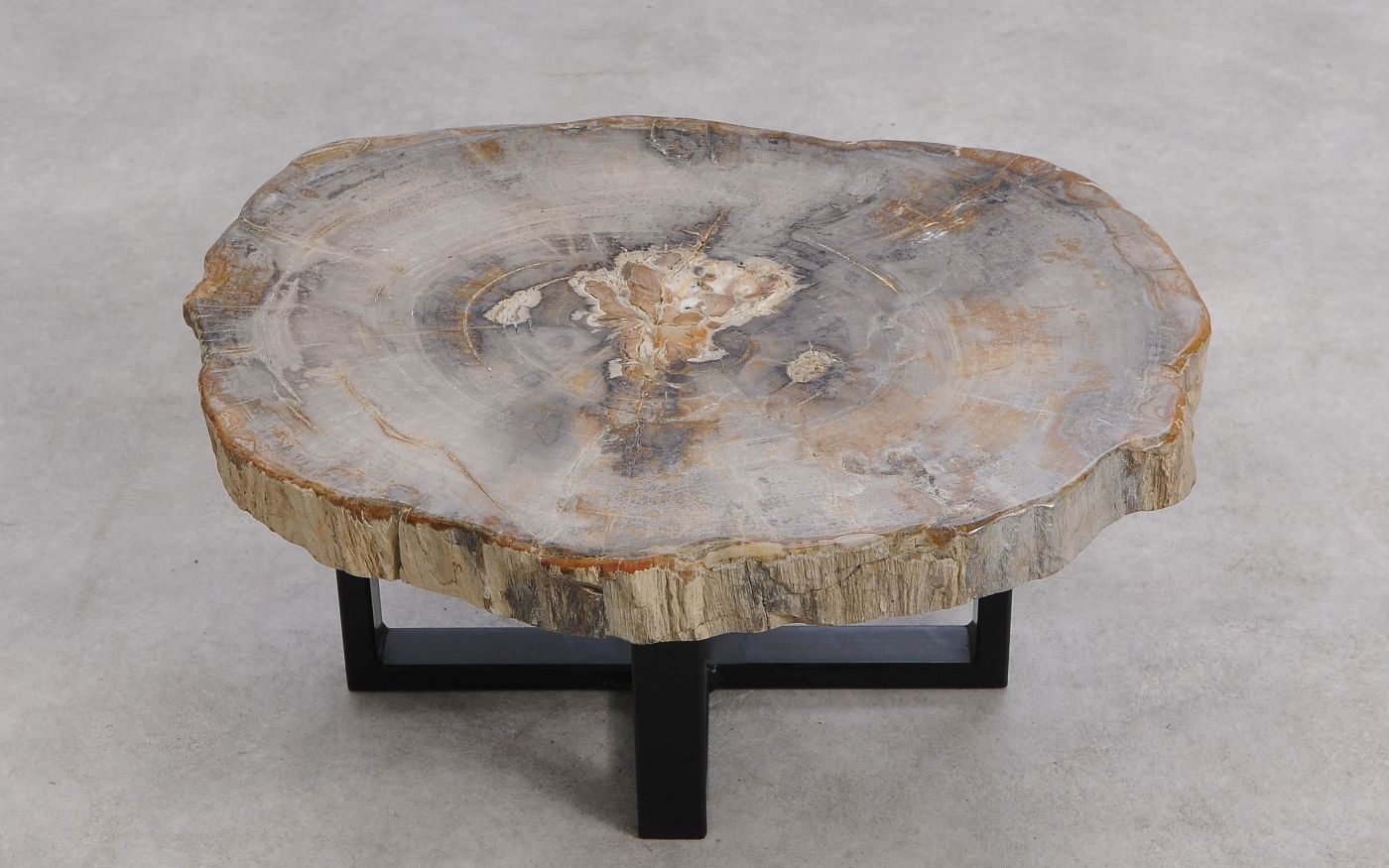 Salontafel versteend hout 60349 - Afbeelding 3