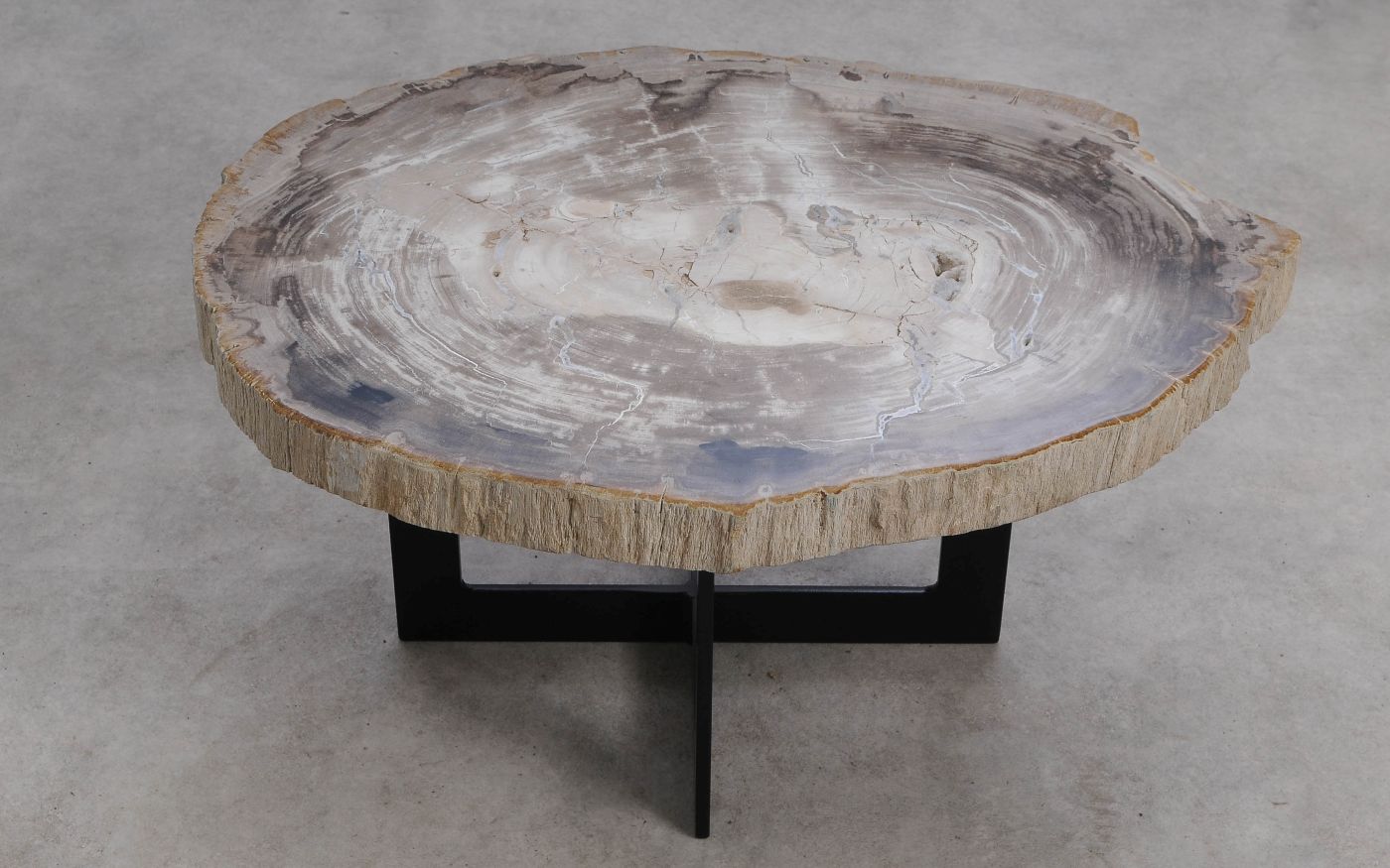 Salontafel versteend hout 60353 - Afbeelding 3