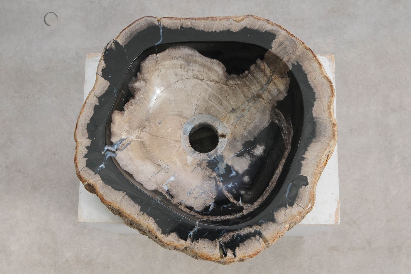 Wastafel versteend hout 60417 - Afbeelding 2