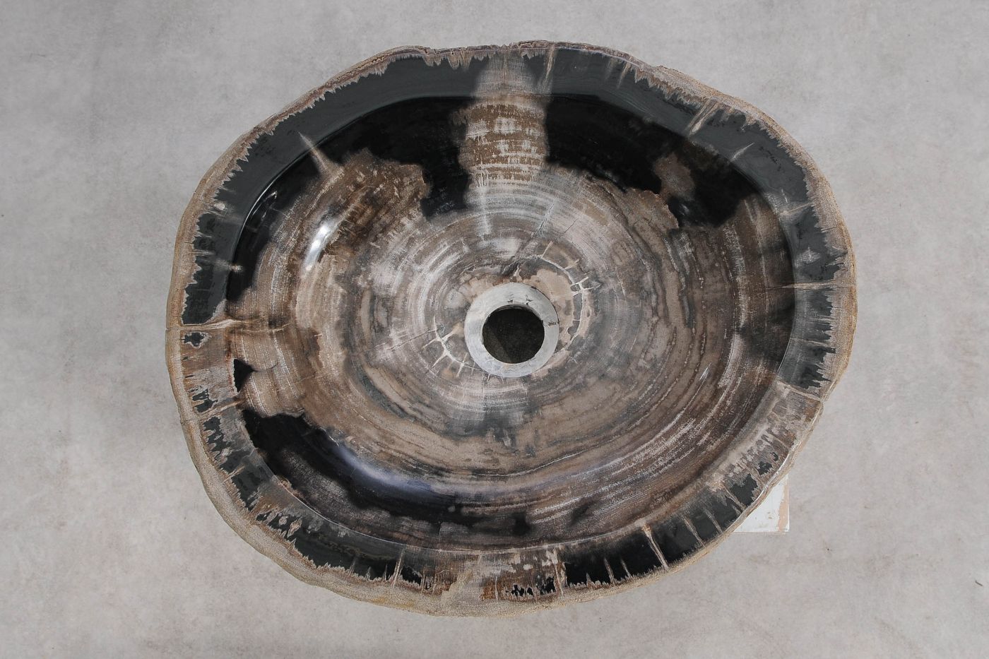 Wastafel versteend hout 60419 - Afbeelding 2