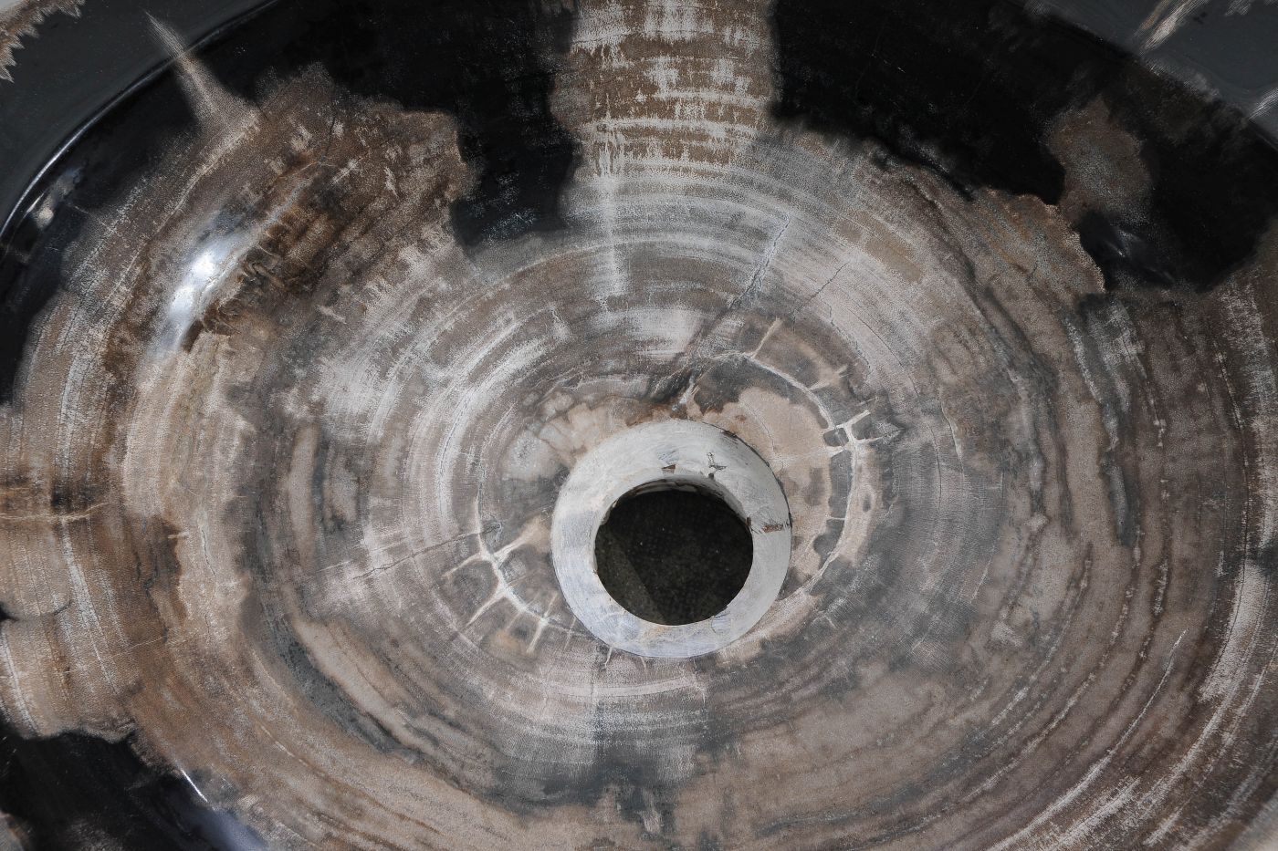 Wastafel versteend hout 60419 - Afbeelding 3