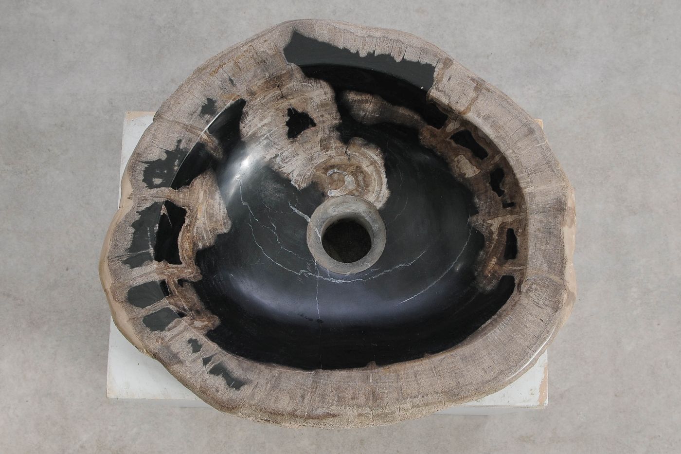 Wastafel versteend hout 60423 - Afbeelding 2