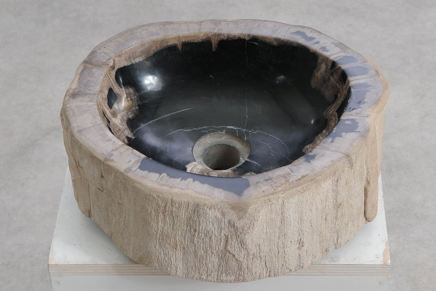 Wastafel versteend hout 60423 - Afbeelding 4